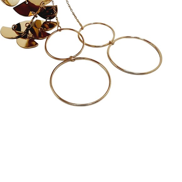 3 Pair True Craft Earrings - NWT - Hoops, Half Circle & Double Circles Gold Tone - Picture 6 of 9
